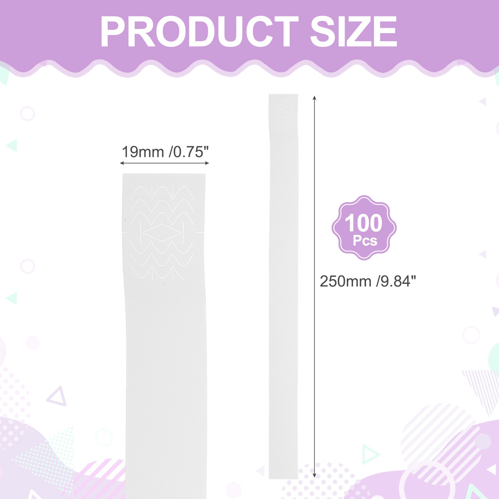 100Pcs Paper Wristbands for Events, Waterproof Hand Bands, White