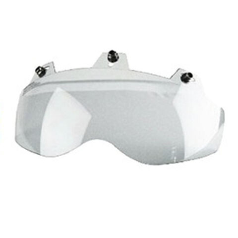 ECHO UNIVERSAL MOTORCYCLE HALF HELMET 3 SNAP "SHORTY" FACE SHIELD TINTED MIRROR