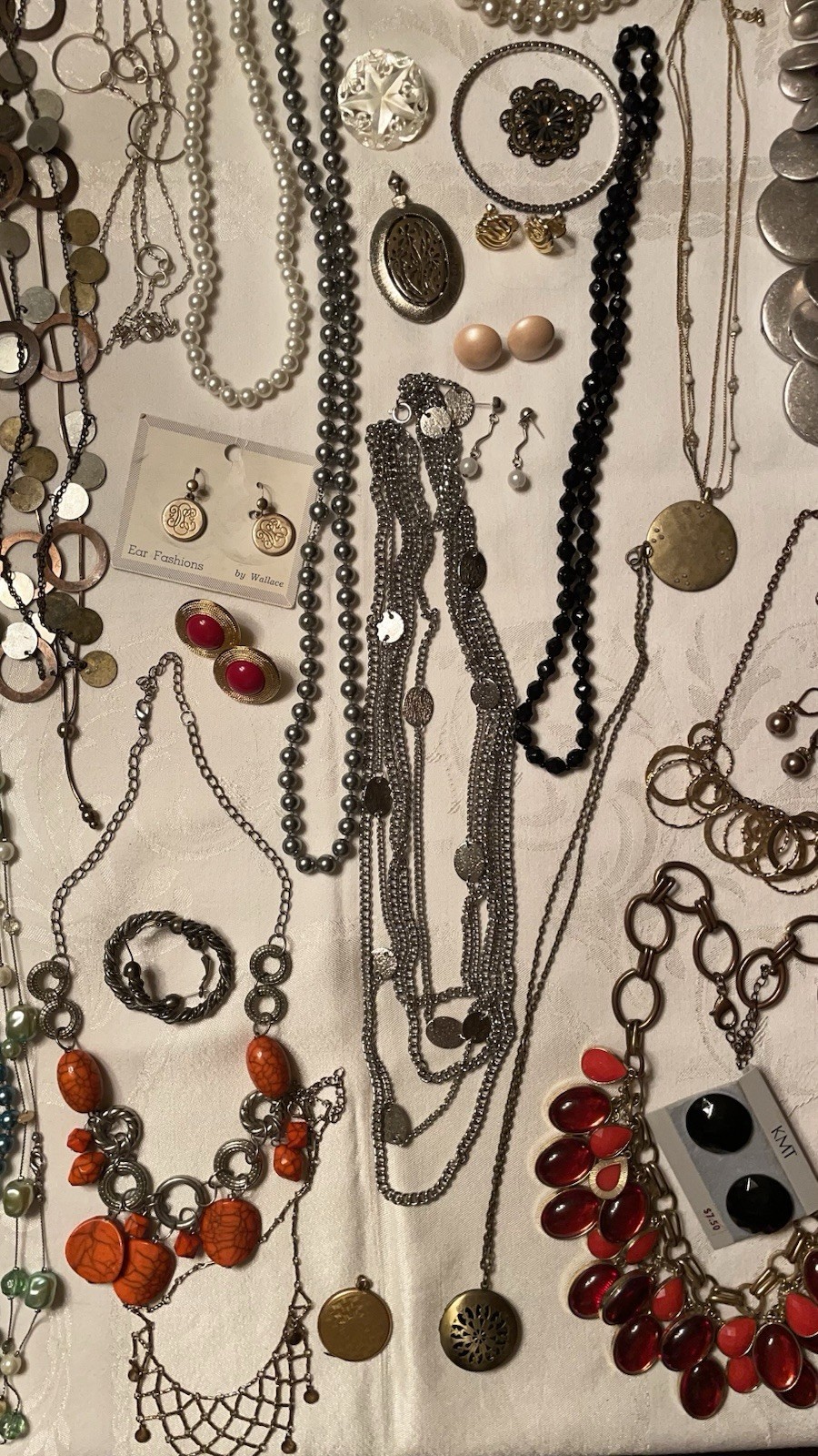 Huge Estate Jewelry Lot 83 Enamel, Alpaca, All Wearable, Marked Joan Rivers Iman