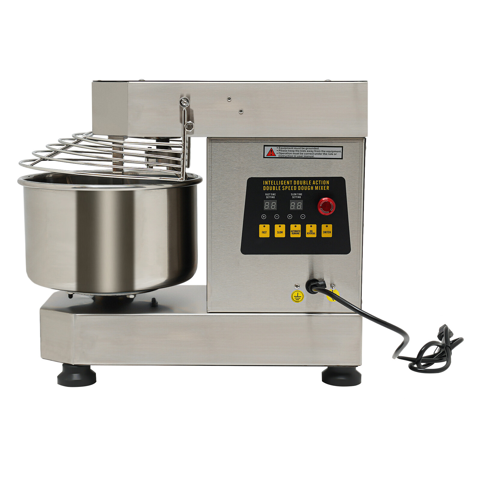12Qt 2-Speed Commercial Food Mixer Electric Dough Mixer Pizza Bakery Mixer 750W
