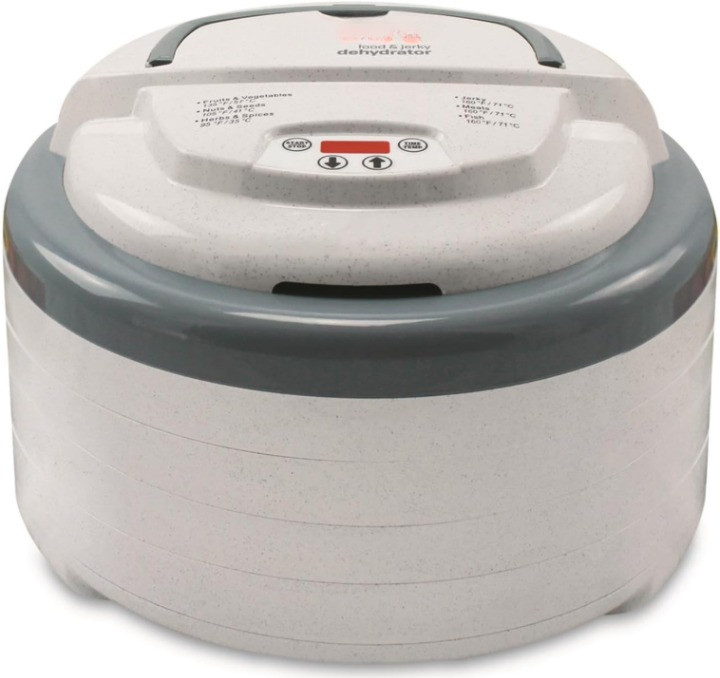 Deshidratador Digital 4 Bandejas Snacks Fruta Carne Verduras Gris, Nuevo