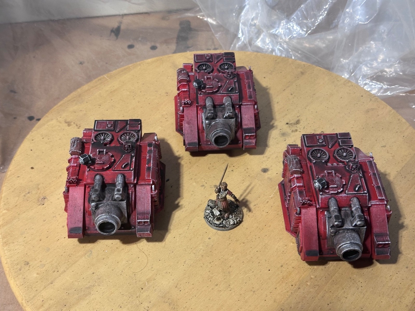 Siege red 3D-printed scratch-built parts lot, used, free shipping