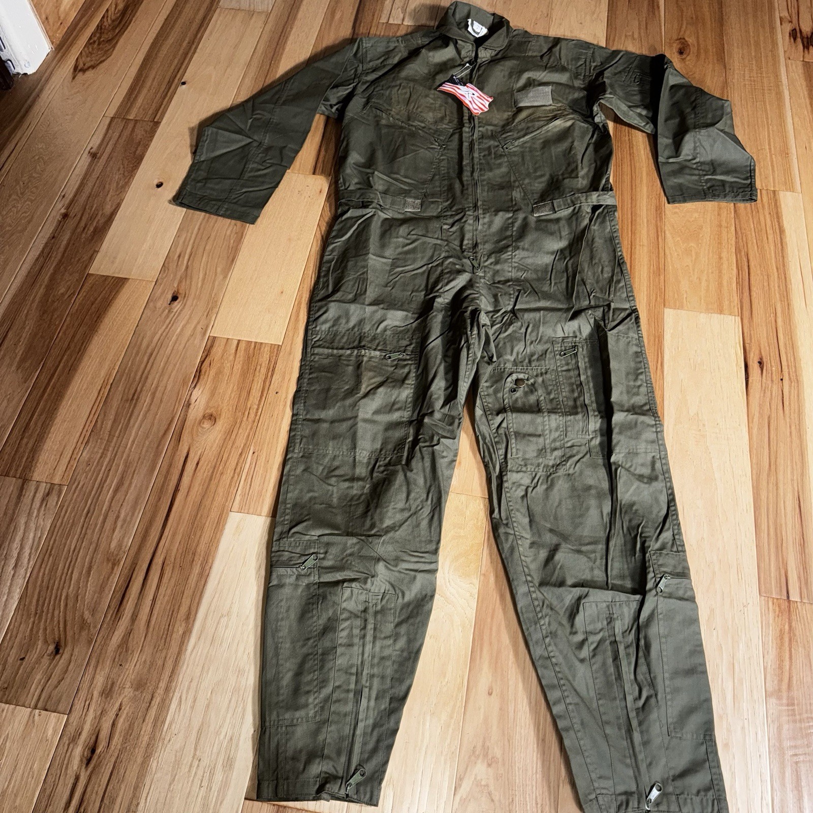 Rothco Flight Suit Small Olive Drab Military Style Coveralls Zip Front NEW