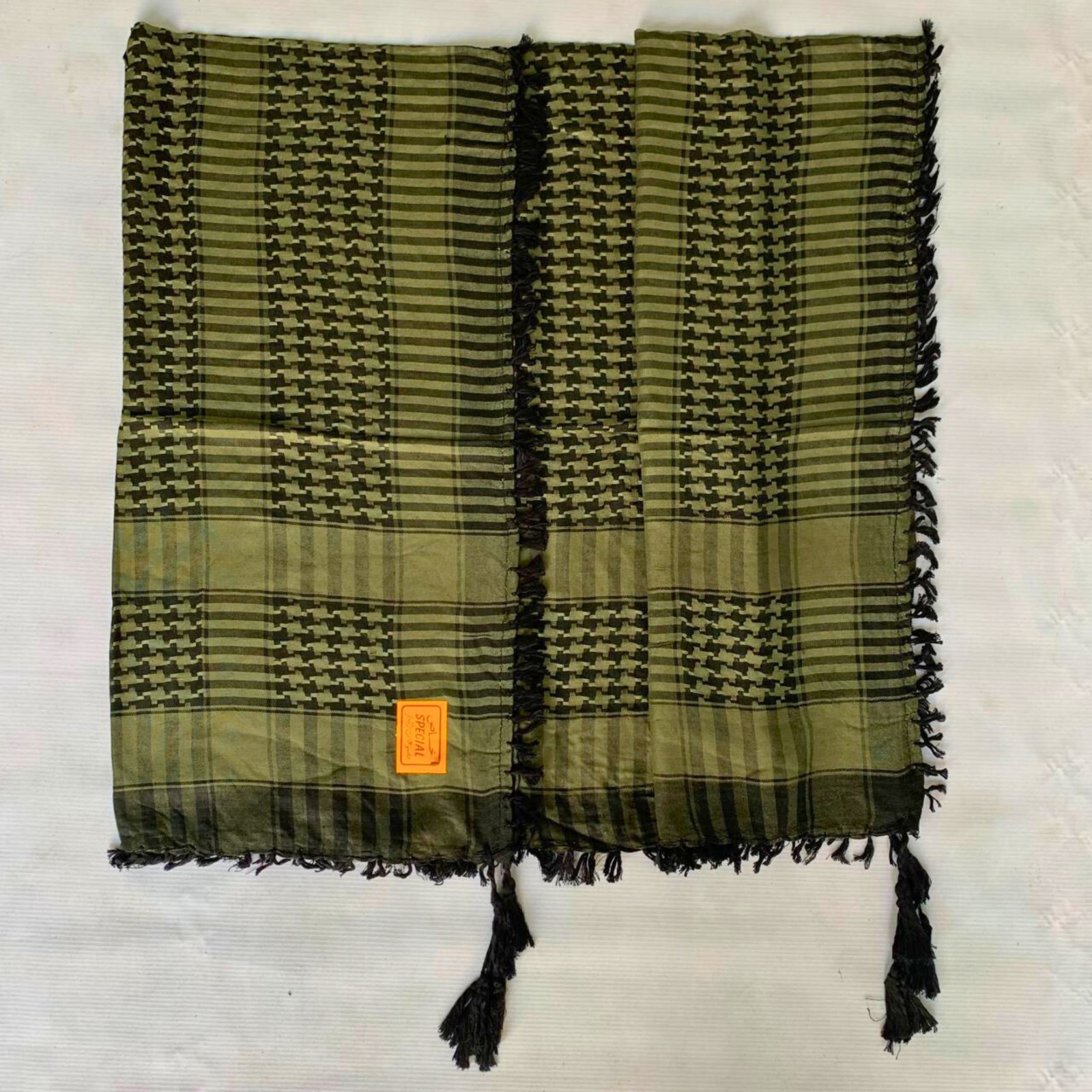 Military Shemagh Tactical Desert Scarf – Soft Woven Cotton Keffiyeh Head Wrap