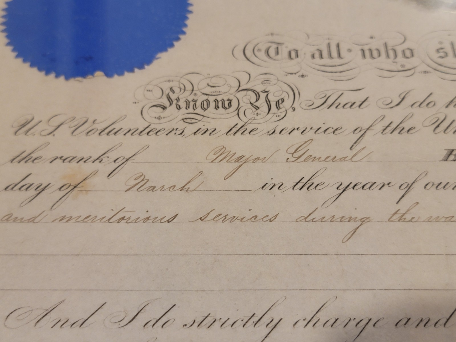 🌟HISTORIC President Andrew Johnson HAND SIGNED 1866 "MAJOR GENERAL" APPOINTMENT