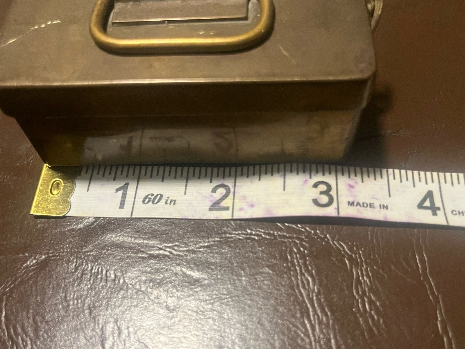 Japanese Military Brass Ammunition/Utility Box 3 Inches