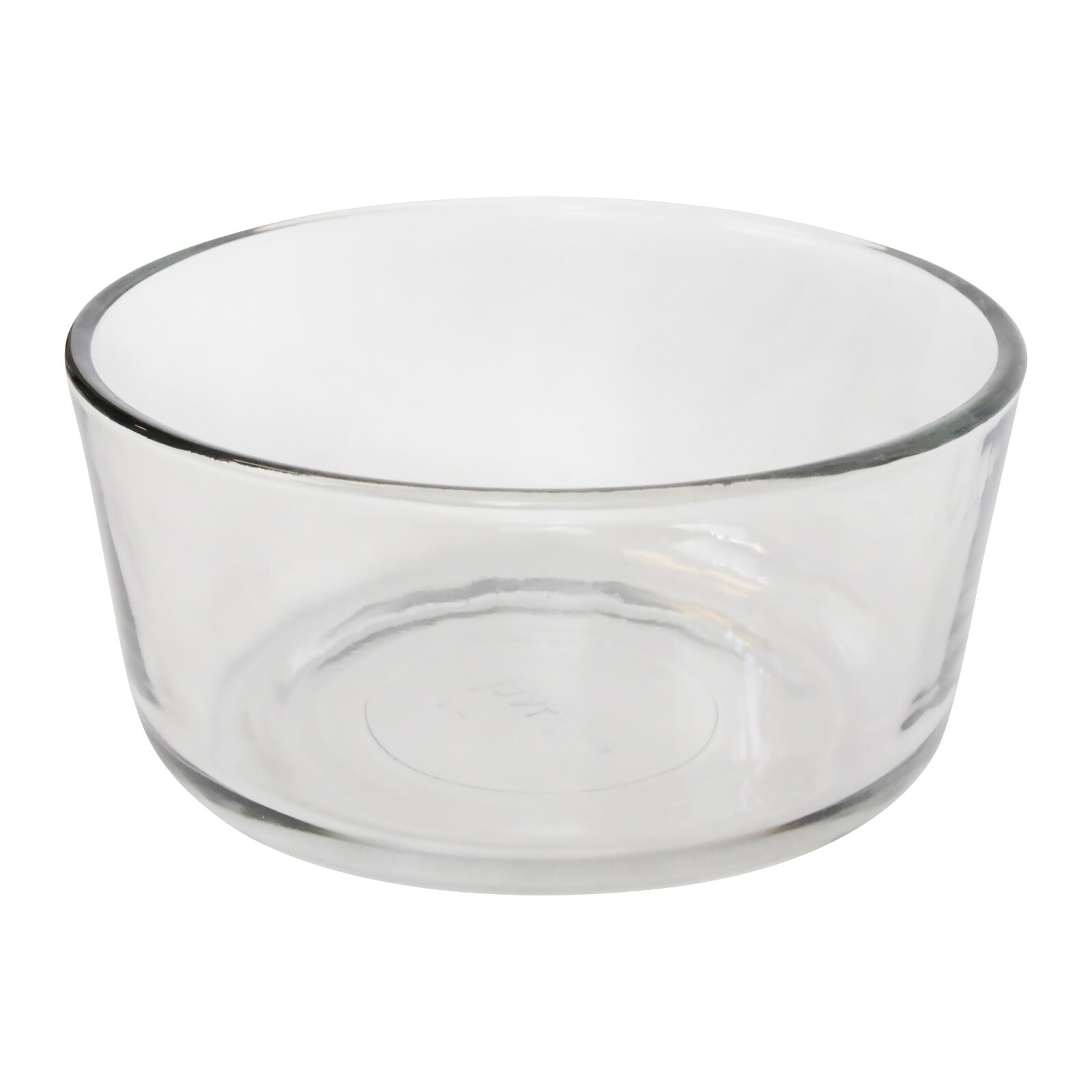 Pyrex 7201 4-Cup Round Glass Food Storage Bowl & 7201-PC Purple Lid (2-Pack)