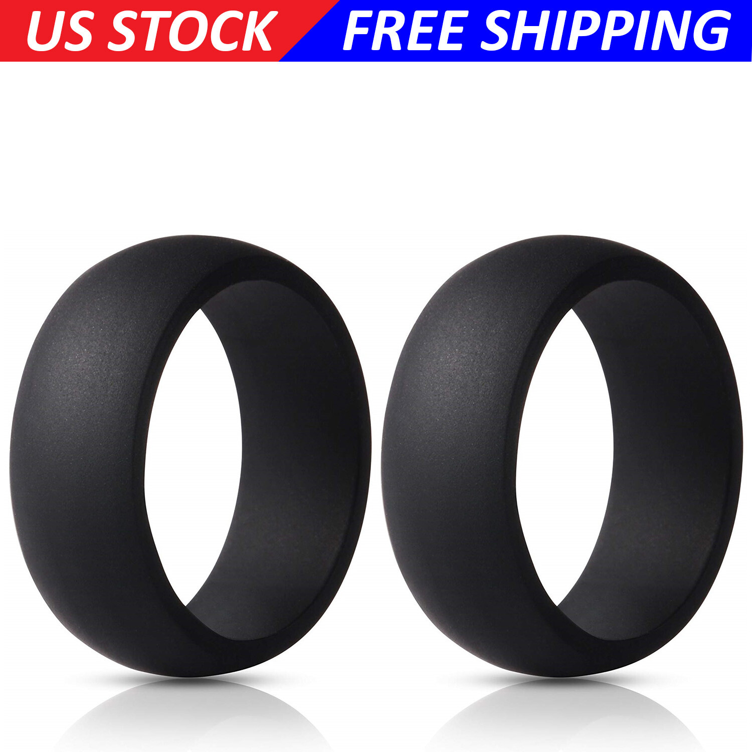 SILICONE WEDDING RING Men Rubber Band by LiveLife BOGO ~ Pick 2 Colors