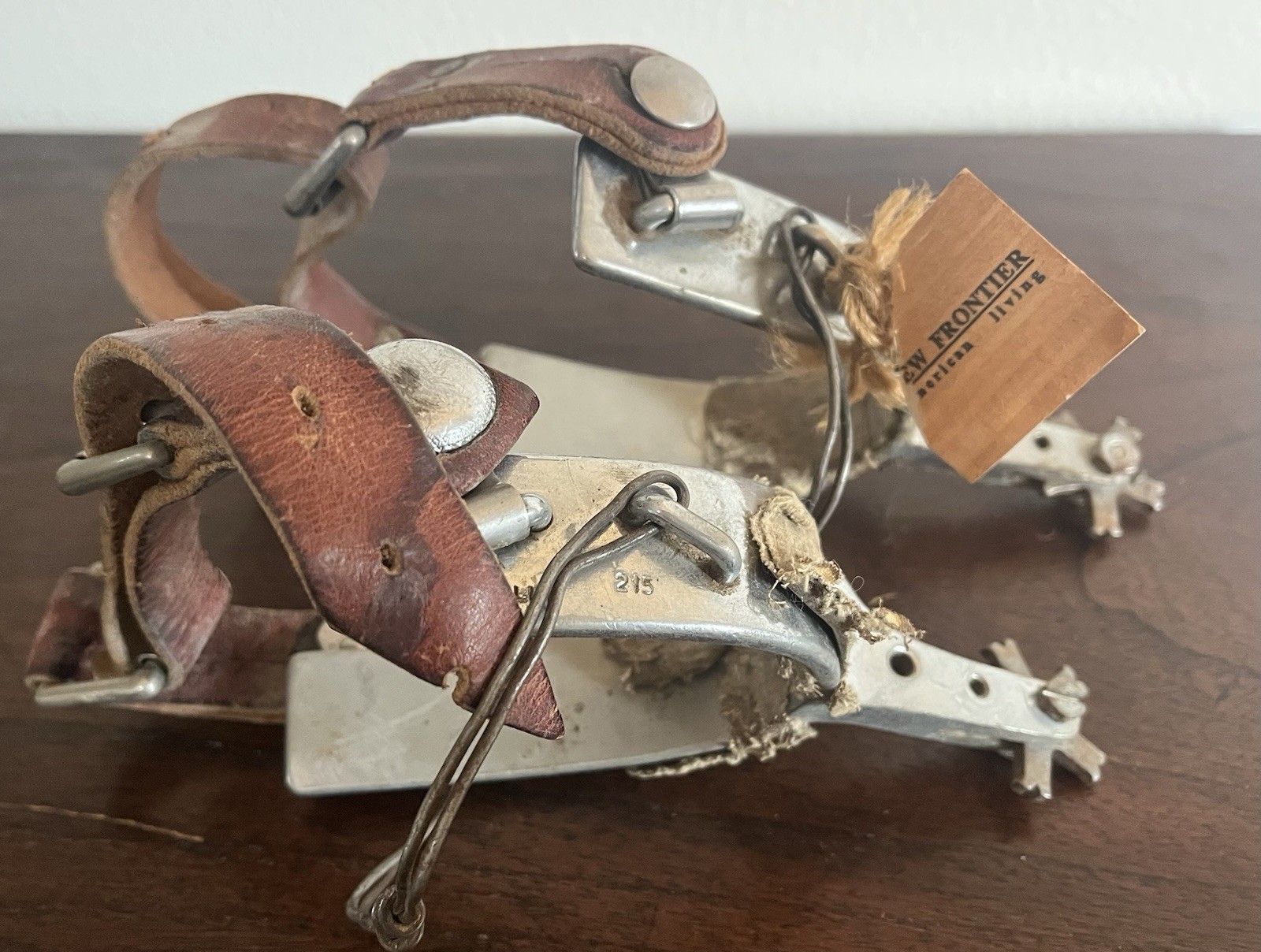 Vintage Kelly 215 Bull Riding Spurs w/ Straps Rodeo Western, Cowboy