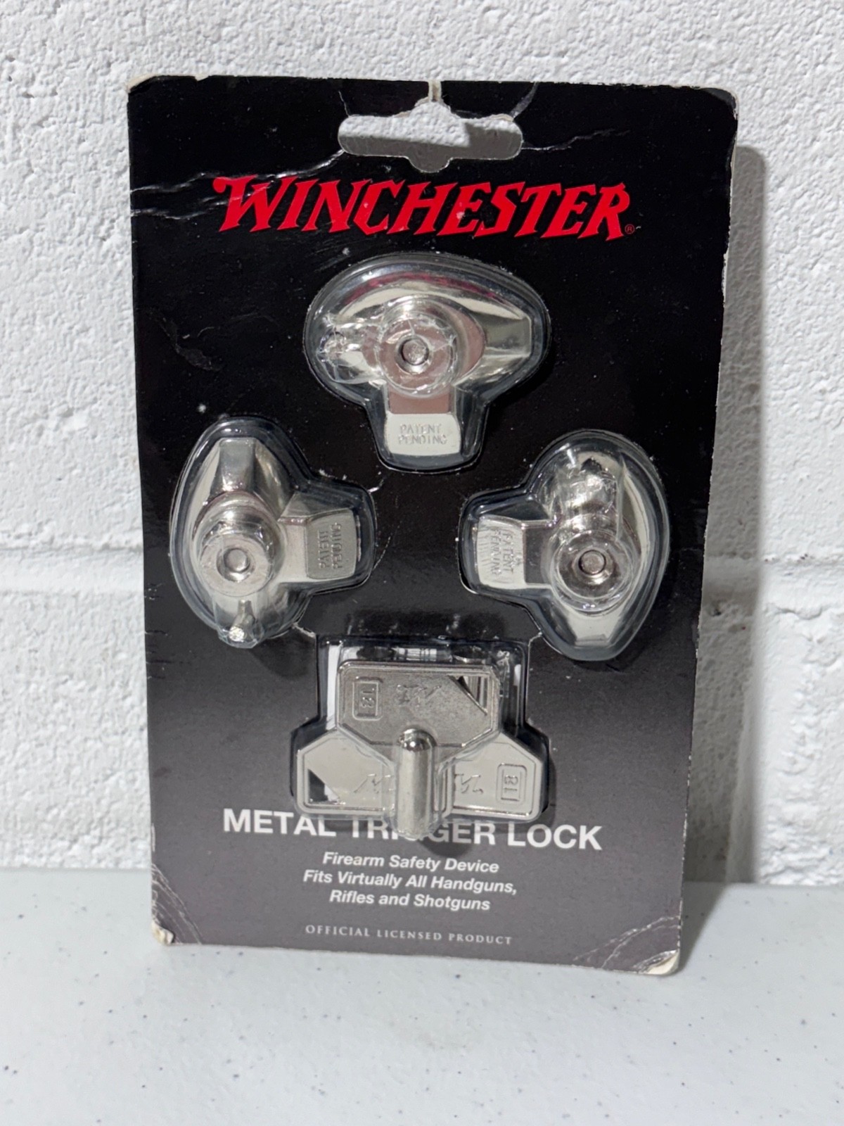 Winchester 363028 Metal Trigger Lock 3-Pack Firearm Safety Device TRIG LK-WIN