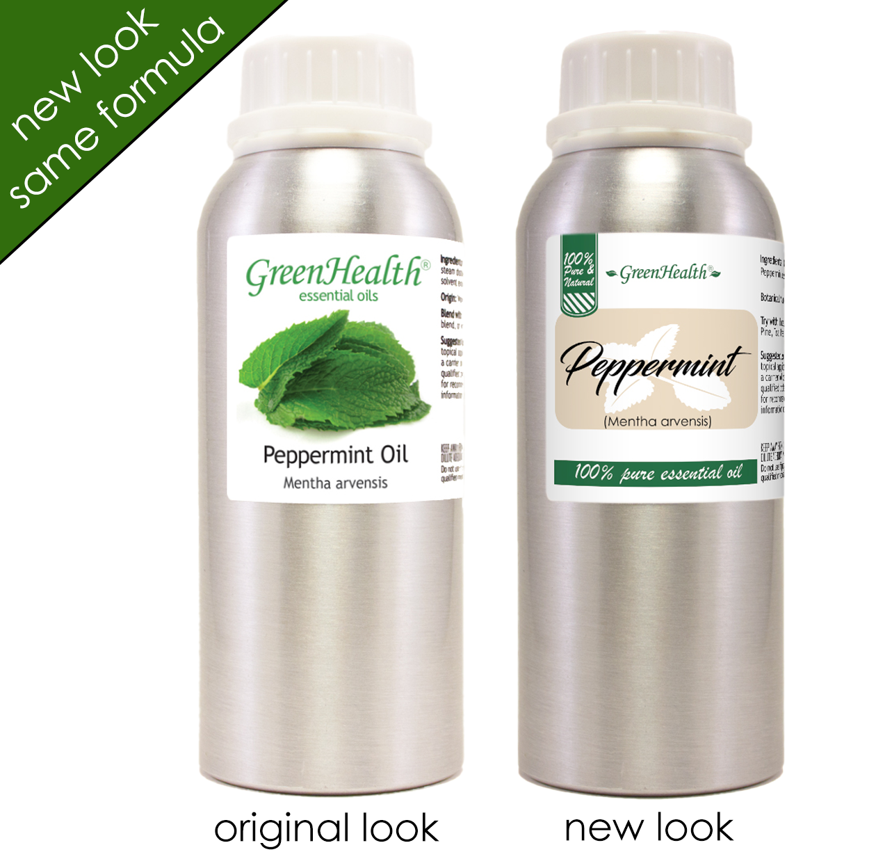 8 fl oz Bulk Peppermint Essential Oil Pure Natural in Aluminum Bottle