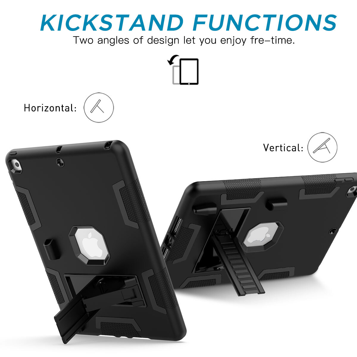 For iPad 9th 8th 7th 10.2" Case Heavy Duty Shockproof Cover + Screen Protector