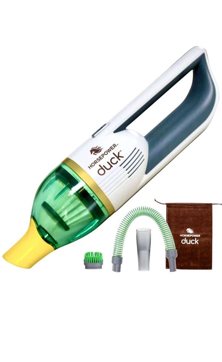HORSEPOWER Duck Compact Cordless Bagless Vacuum, Gold Edition, Ultra-Powerful.