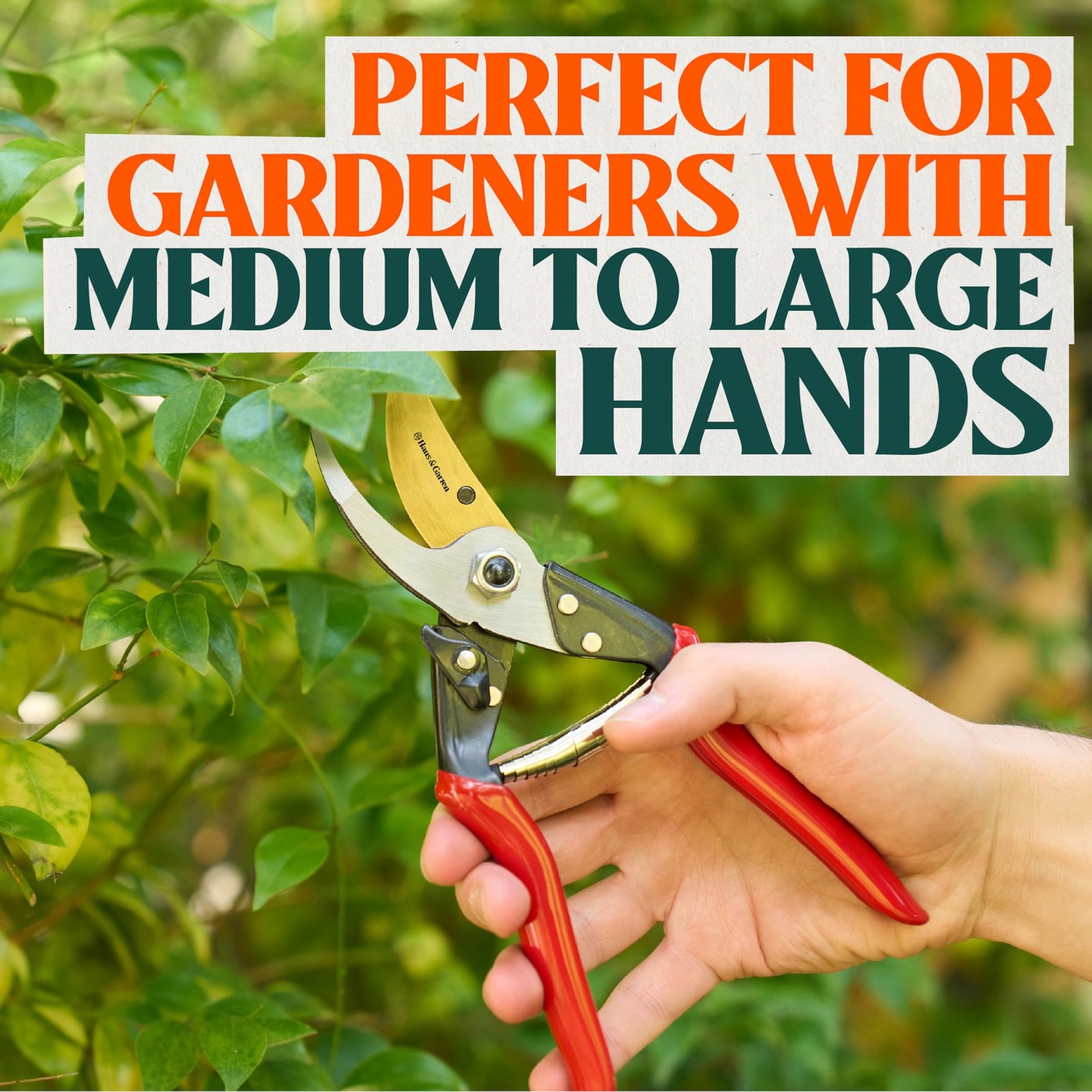 ForgedPRO 8.75" Heavy Duty Professional Titanium Bypass Pruning Shears - Use ...