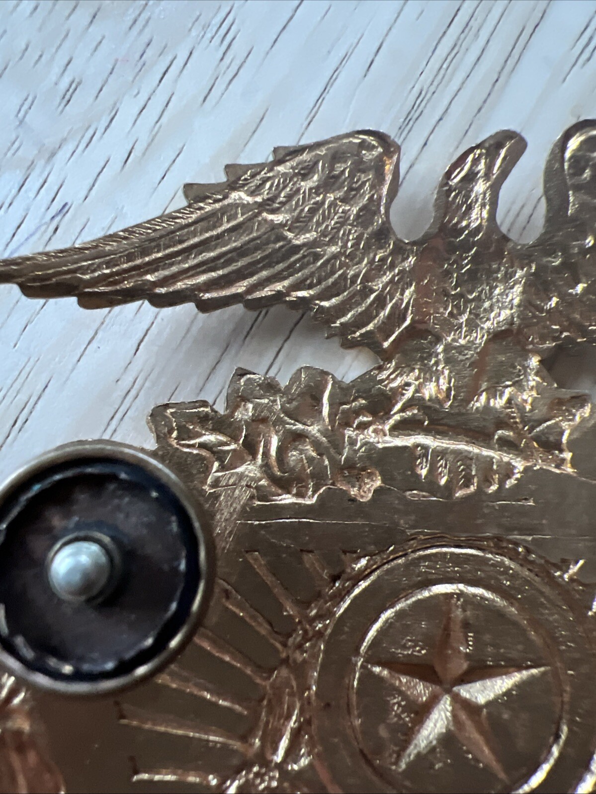 Vintage Double Screwback Special Hat Pin