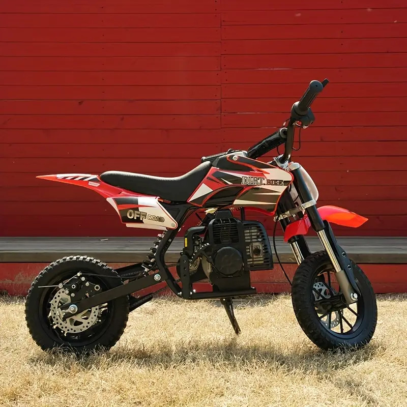 [Mini Dirt Bike] 2 Stroke Mini 50CC Gas Dirt Bike DB1 Model red