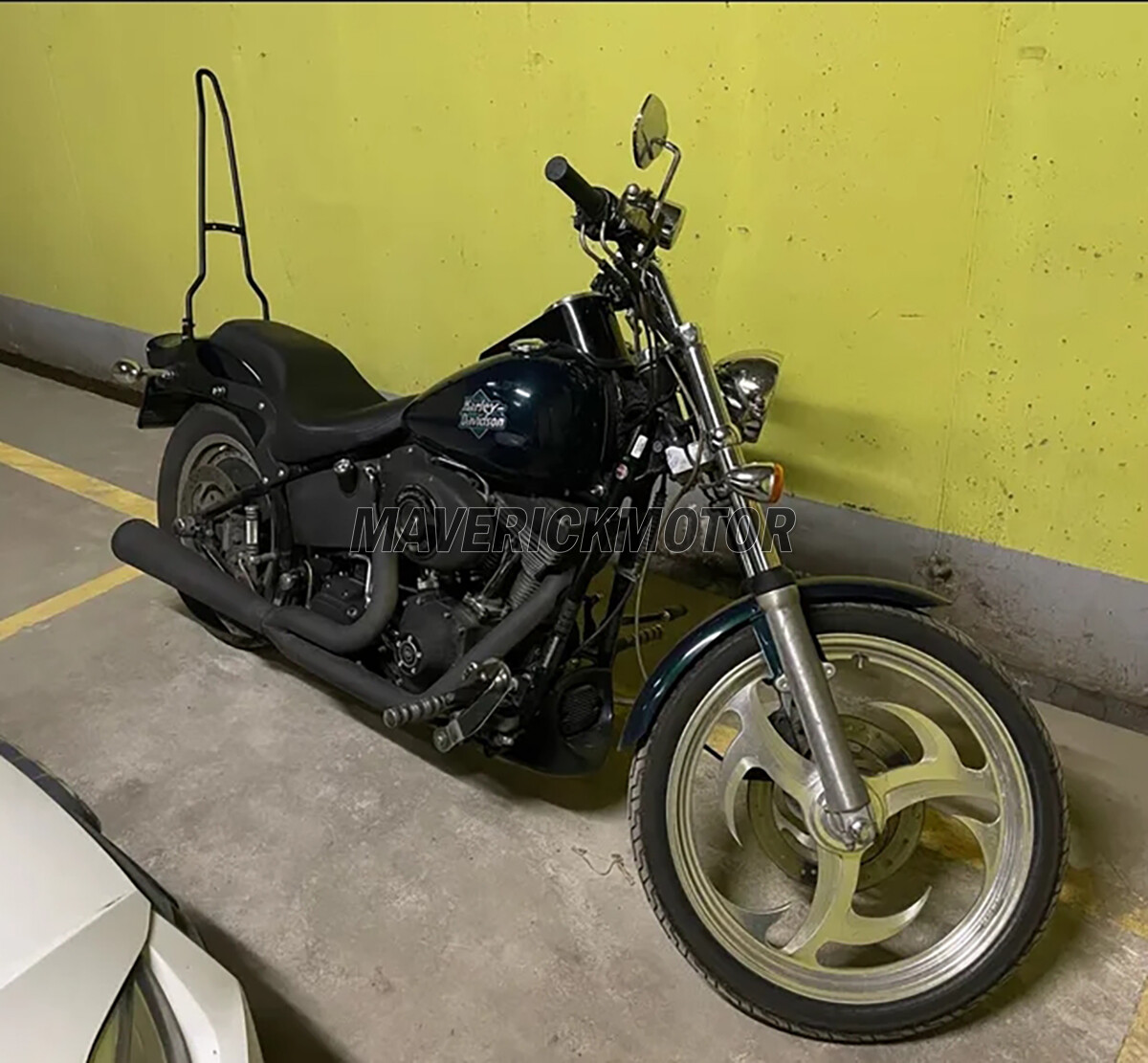 Backrest Sissy Bar For Harley Fatboy EFI FLSTNSE Heritage Softail Classic FLSTF