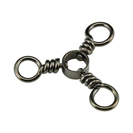 Three (3) Way Swivels - 25, 50, 100 Pack - Test: 46lb-165lb - Sizes: 2,4,1/0-4/0