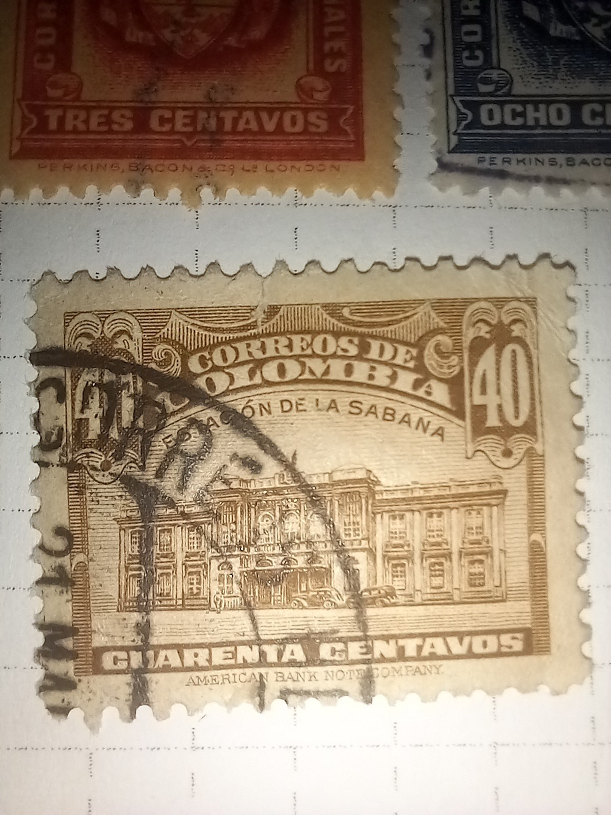Colombia 1859-1919 Early Used Stamps Page Bolivar Officials Revenues
