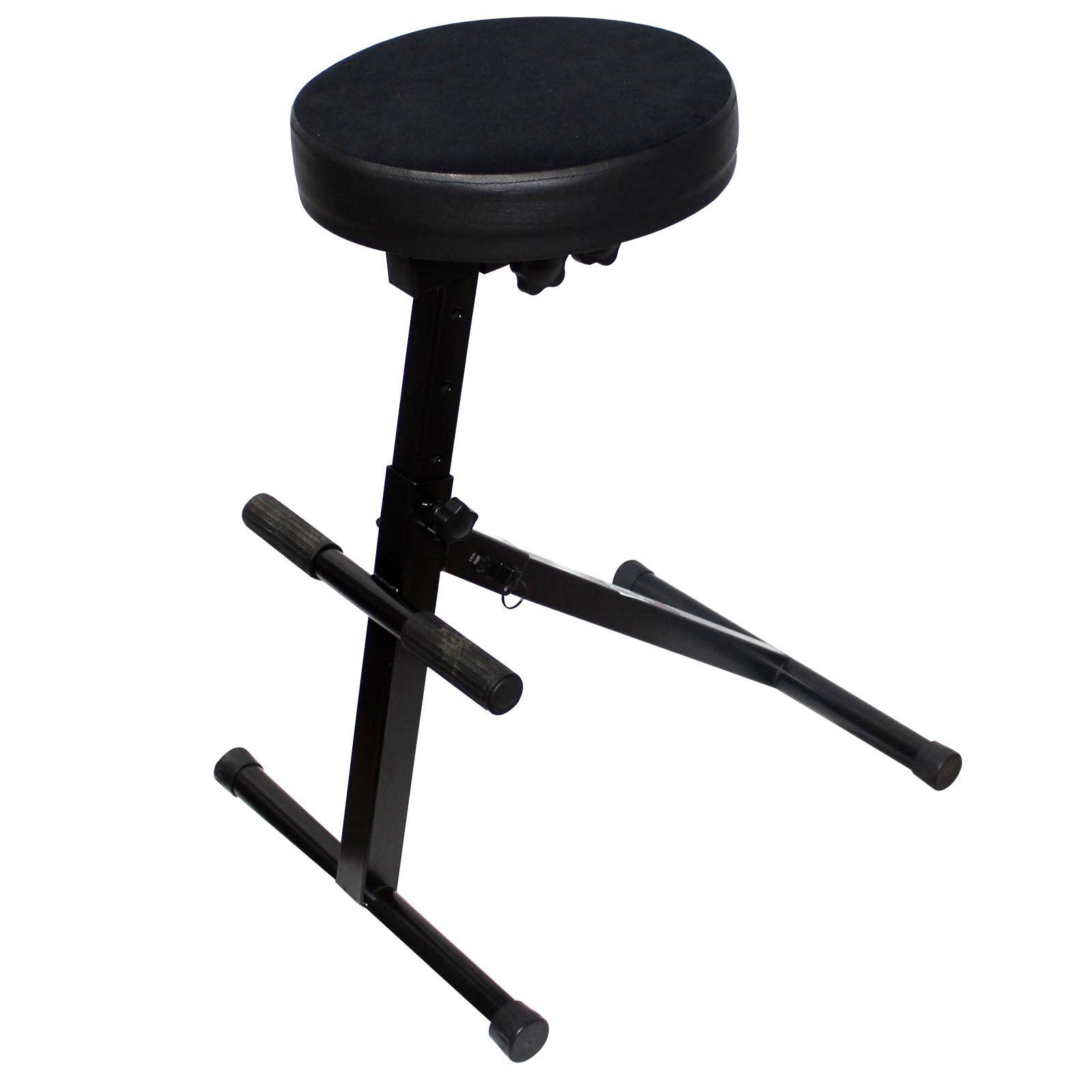 ProX X-GIG CHAIR Portable DJ Adjustable Velvet Covered Padded Foam Chair