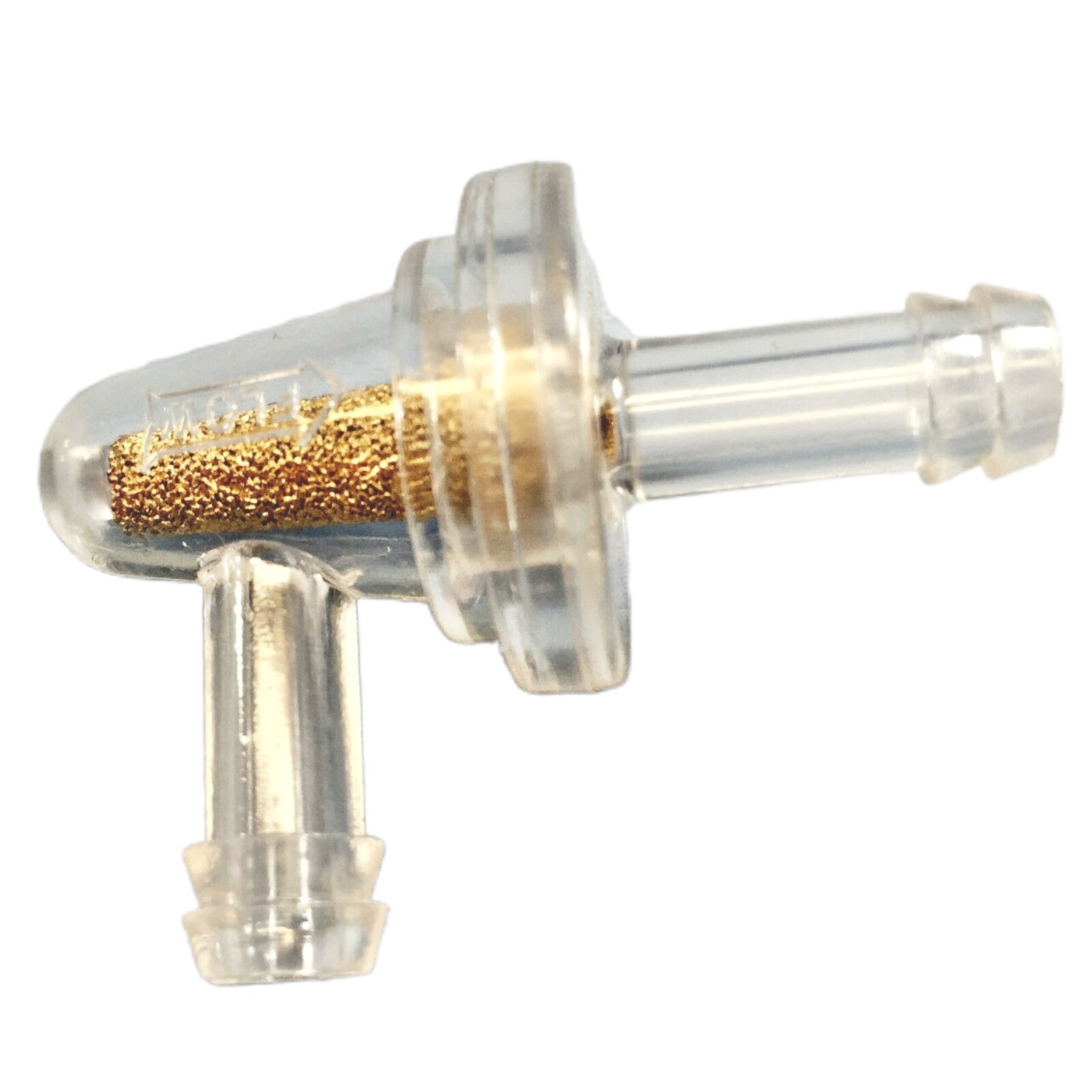 NEW 1/4" COMPACT UNIVERSAL 90 DEGREE VISU FUEL FILTER YAMAHA KAWASAKI HONDA