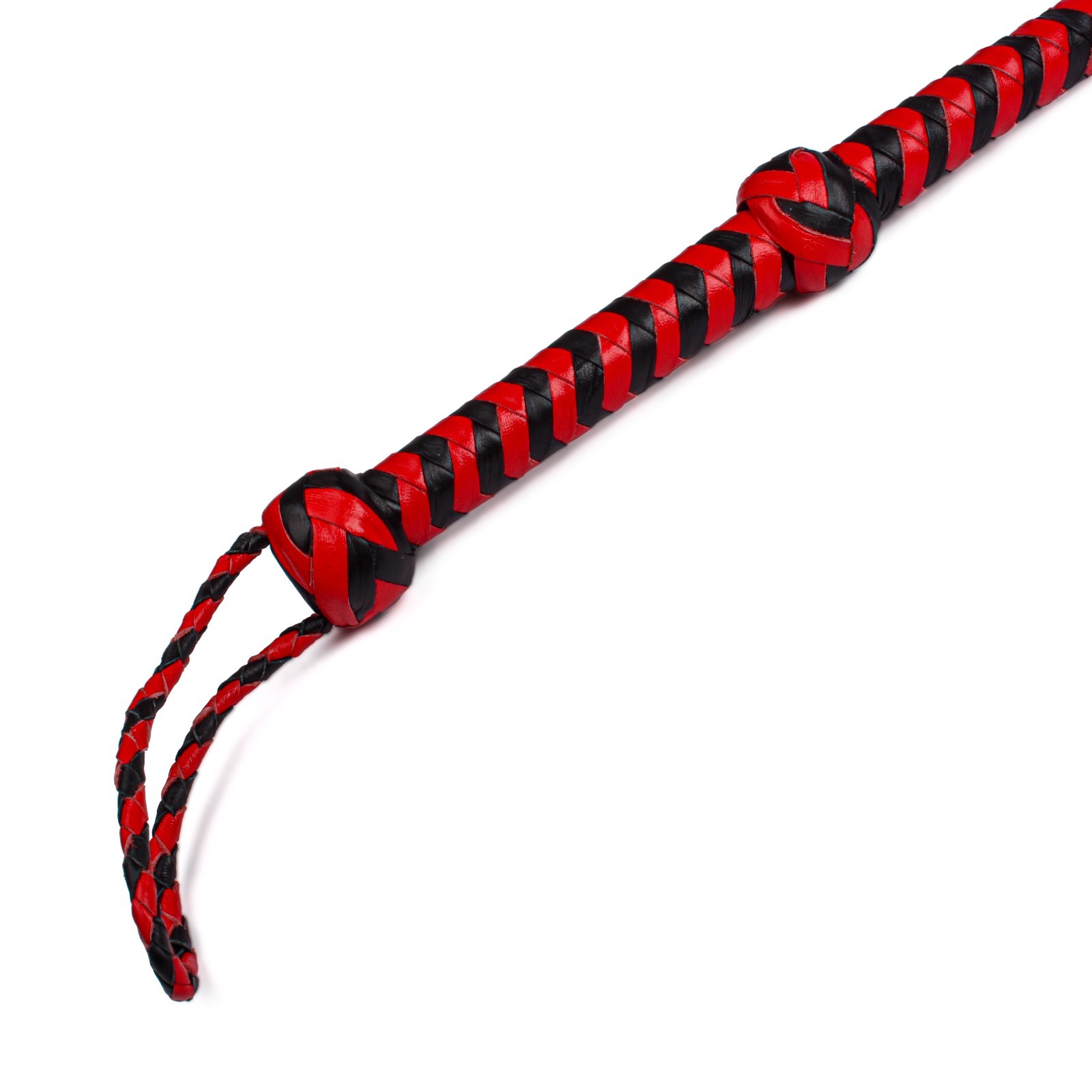 Indiana Jones Genuine Leather Red/Black 6 Ft, 8 Ft Bull Whip