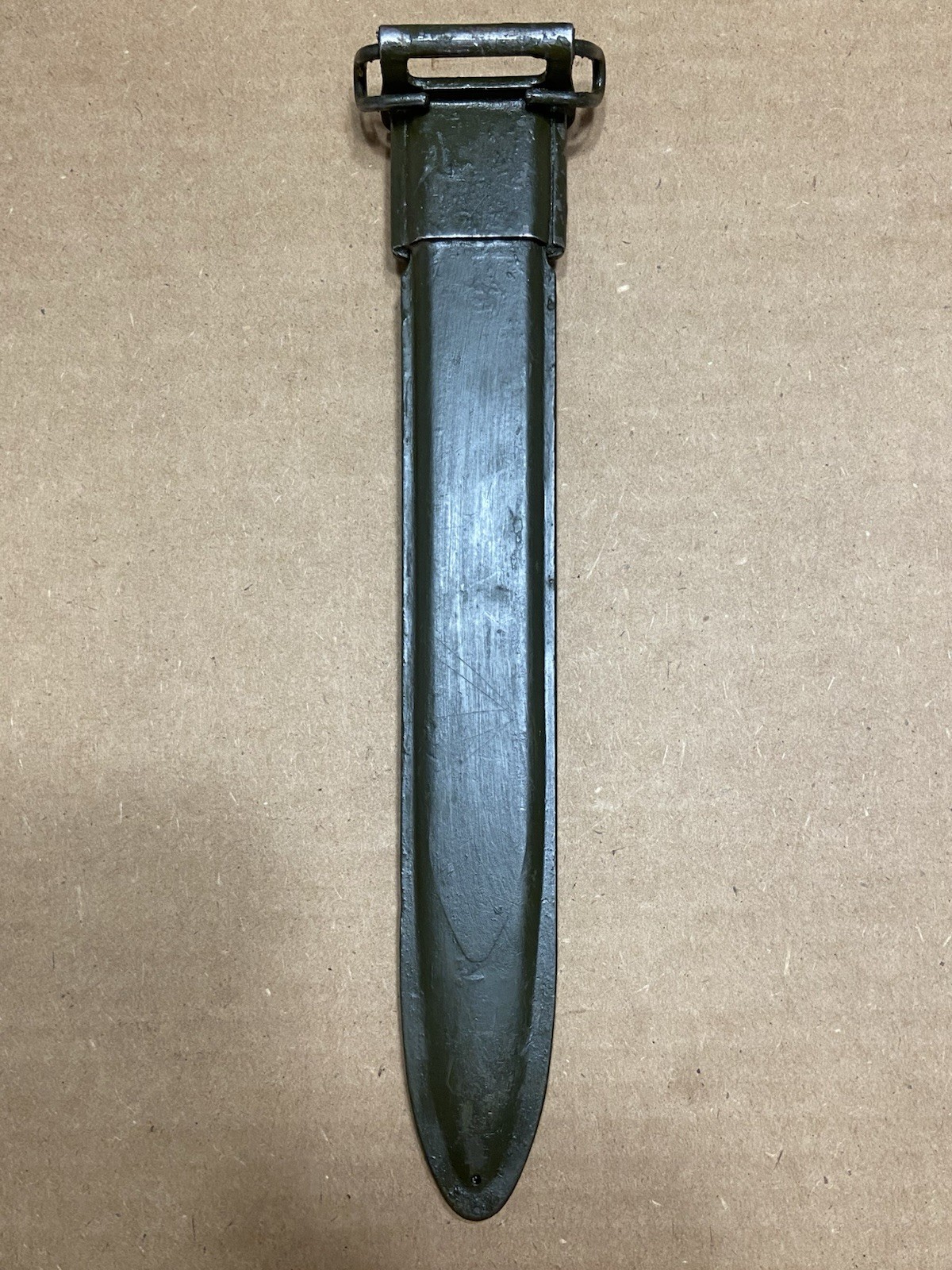 Original M1 Garand bayonet E US marked w/ E-US scabbard also fits 1903 NICE