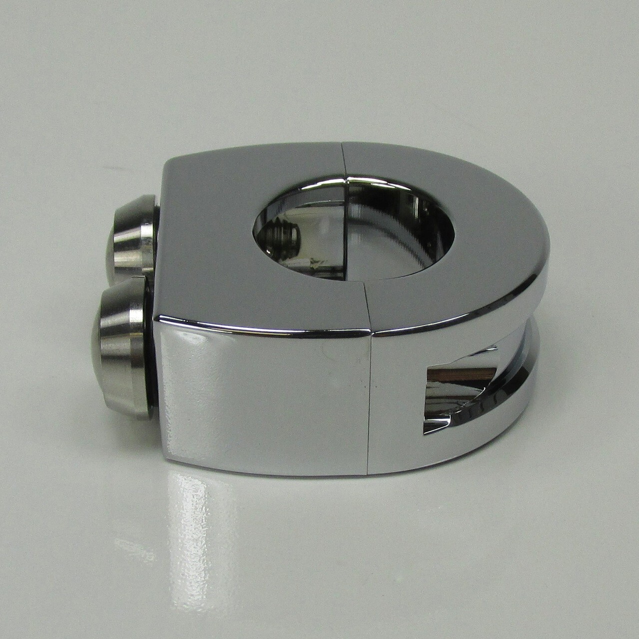 Billet Alum. 2-Button, Chrome Switch Block for 1" Handlebars Custom Chopper Cafe