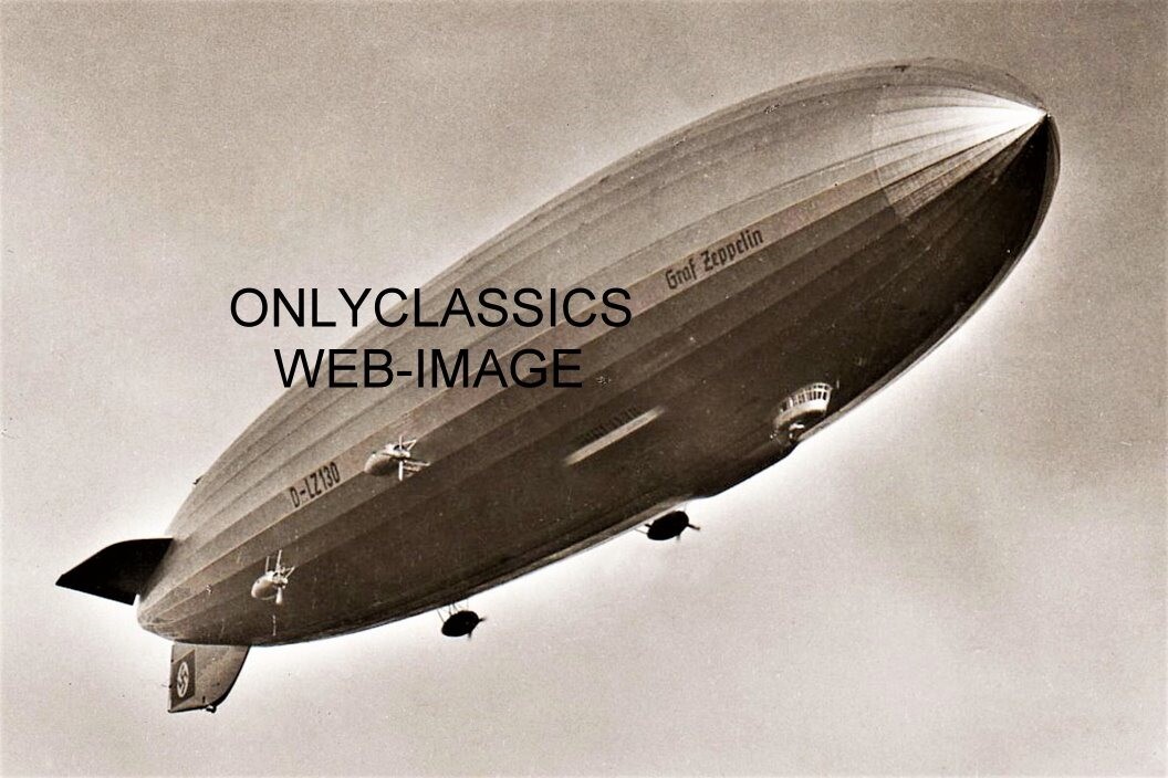 1938 GRAF ZEPPELIN II LZ 130 8X12 PHOTO GERMAN DIRIGIBLE AVIATION AIRSHIP FLIGHT