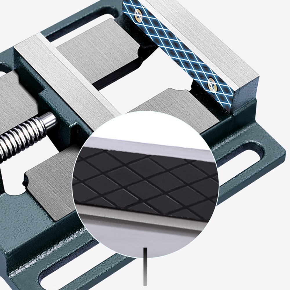 Heavy Duty 4Inch Bench Pillar Clamp Jaw Vice Vise Drill Press Machine Work