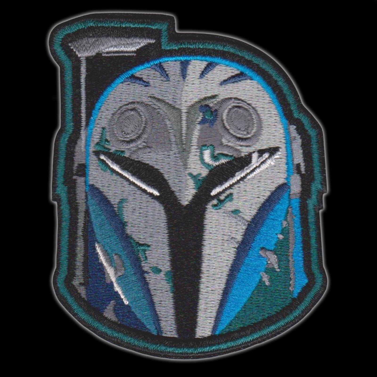 Star Wars "Buckets" Series MANDALORE helmet embroidered patches Boba Fett Mando
