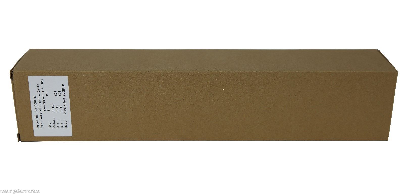 1U Horizontal Rack Mount Cable Management Unit with Panel Plastic