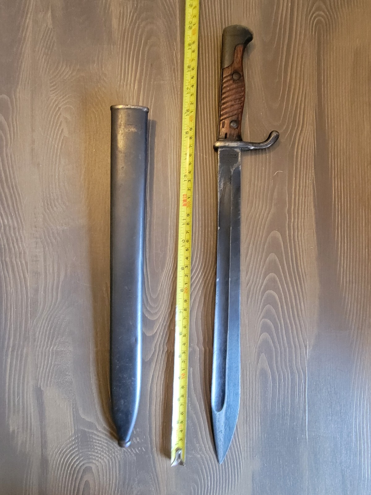 EXCELLENT! WWI German Mauser Butcher Blade Bayonet & Sheath