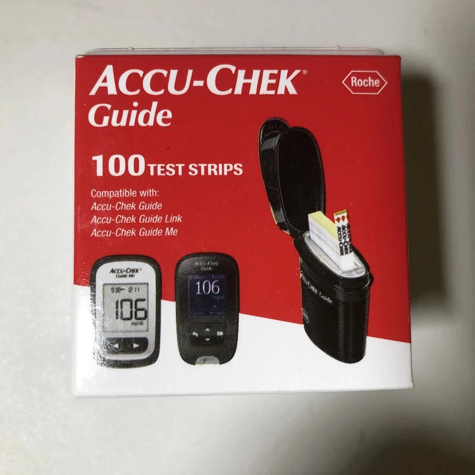100 test strips Accu- Chek Guide EXP 12/2025+ , FREE SHIPPING