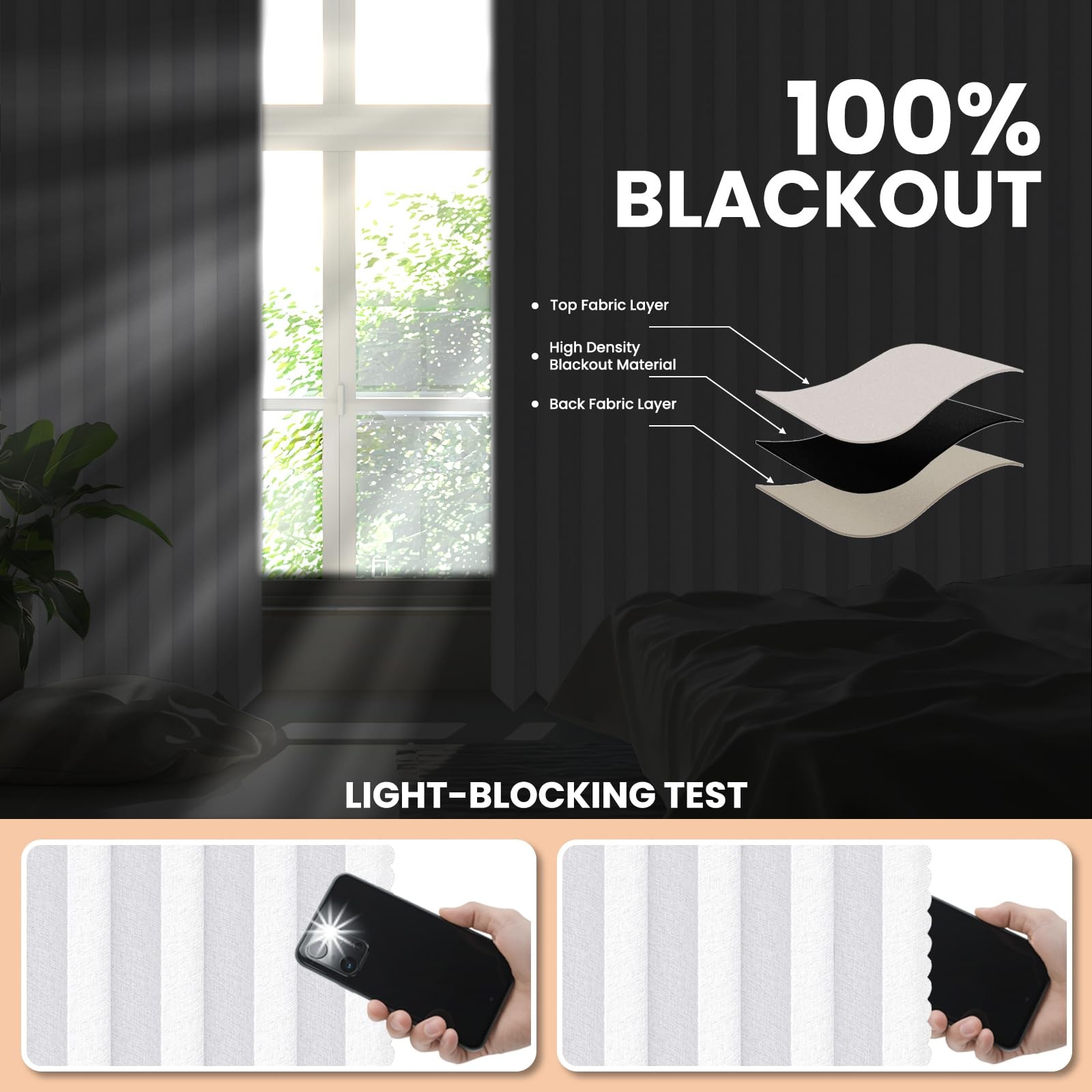 Hanging Accordion Room Divider with Track System - Ceiling-Mounted Partition ...