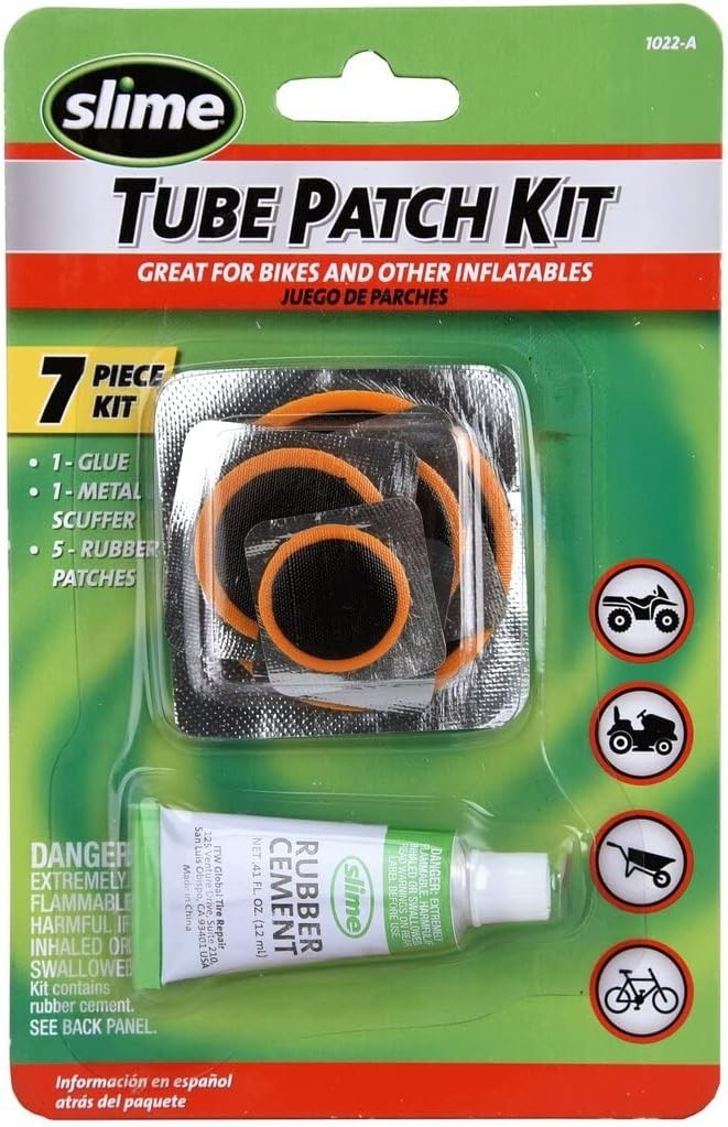 Slime Seven Piece Bike Inner Tube Patch Kit - 1022-A
