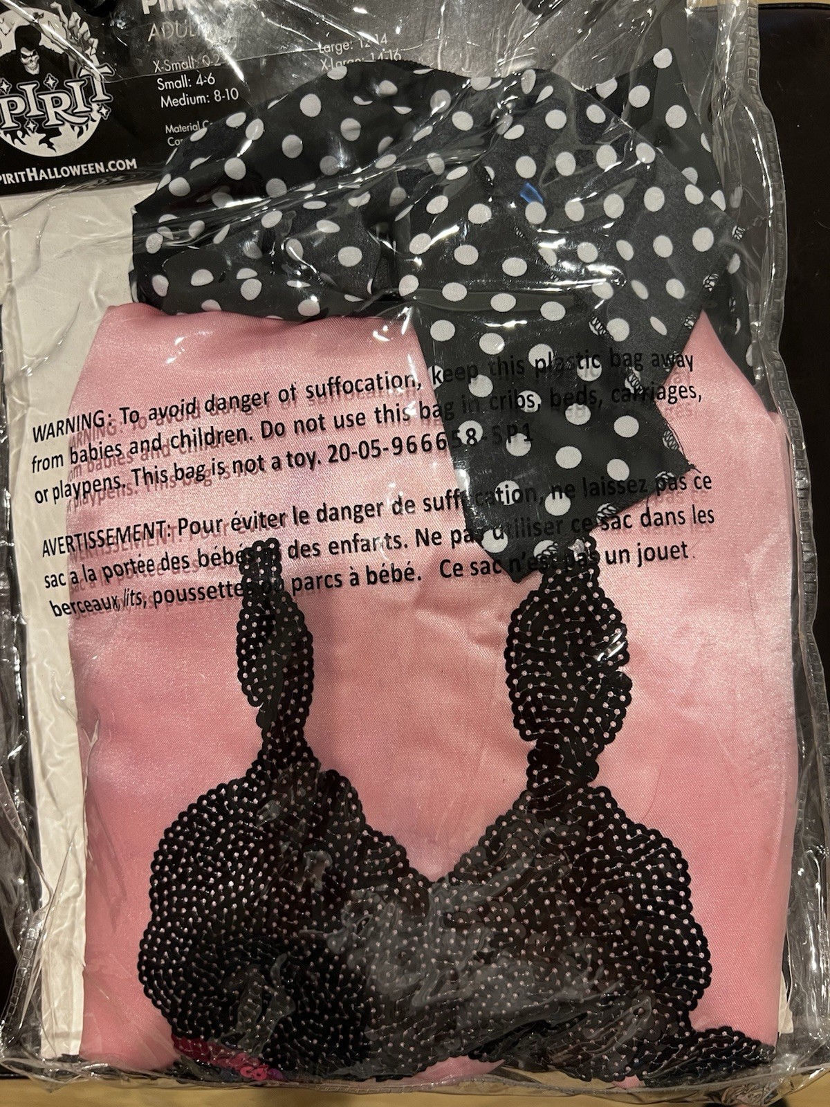 Spirit Pink Satin Sequin Poodle Jacket And Scarf 50s Adult Sz XS Halloween New