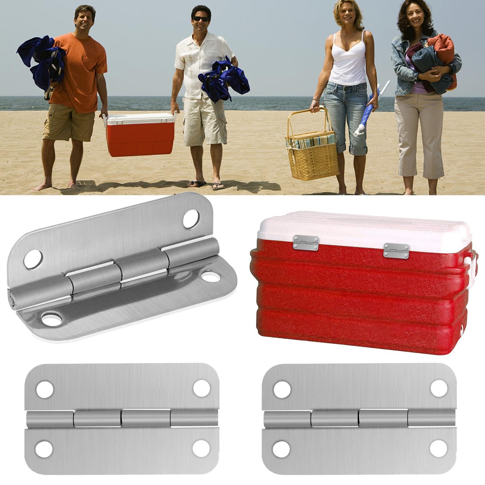 Igloo Cooler Replacement Hinges & Screws Stainless Steel
