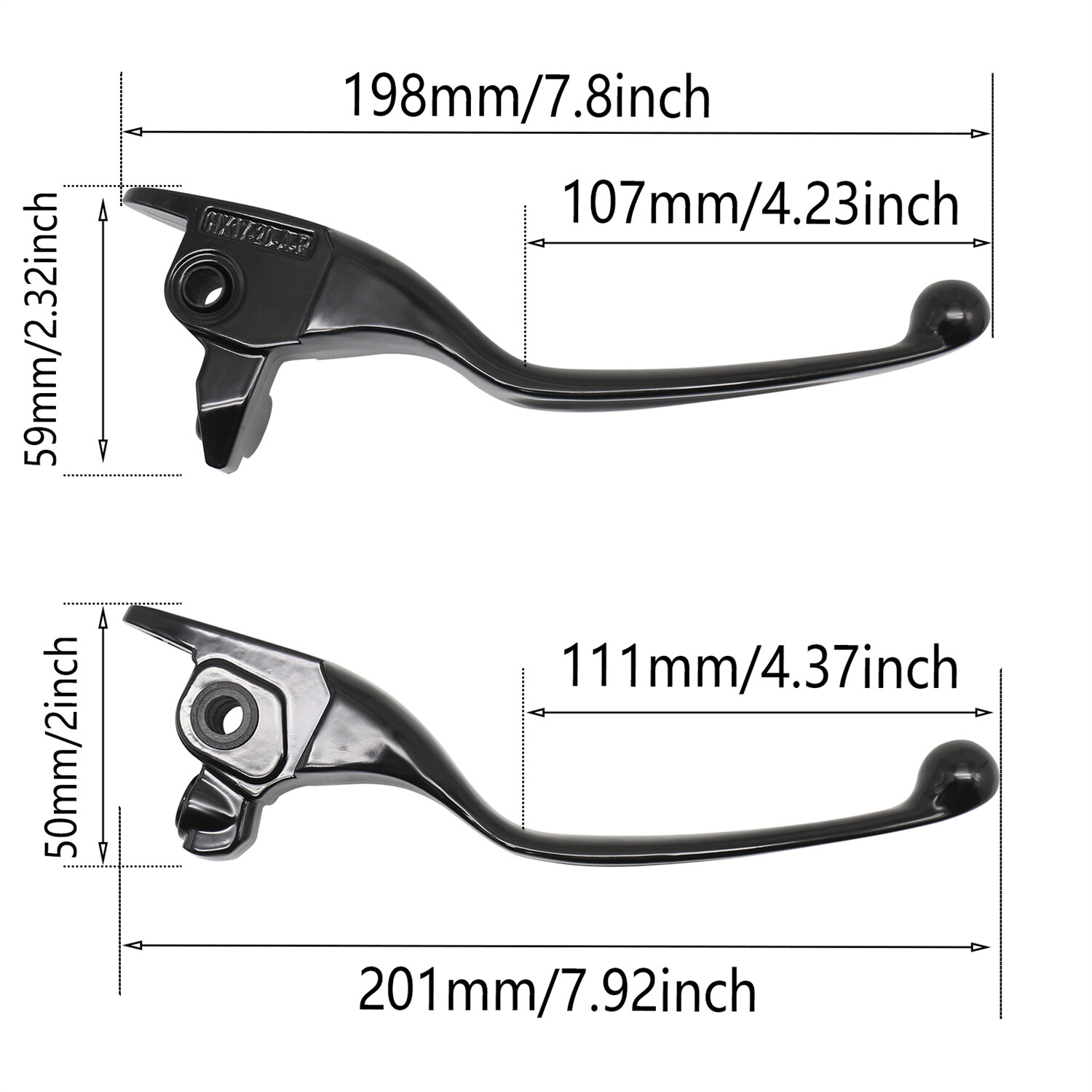 Black Brake Clutch Hand Levers For Harley Touring Street Glide 17-20 Trike 19-20