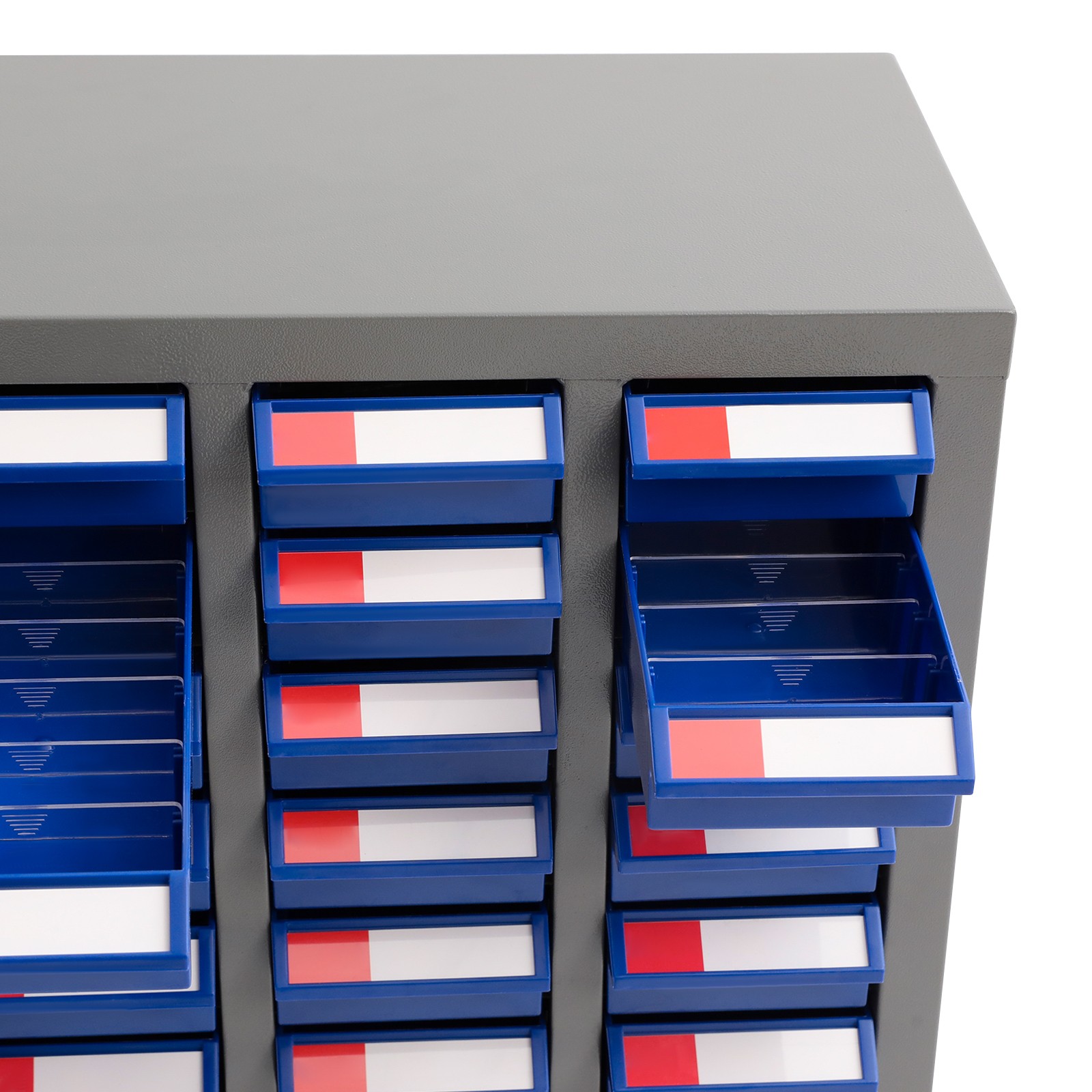 Grey, Clear/Grey, Blue 75-drawer Tool Cabinet Bolt And Nut Tool Storage Box