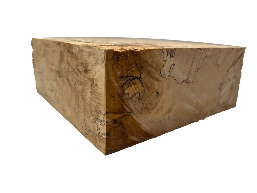 Spalted Tamarind Bowl Blank 6x6x2 Turning Square Carving Block- Free US Shipping