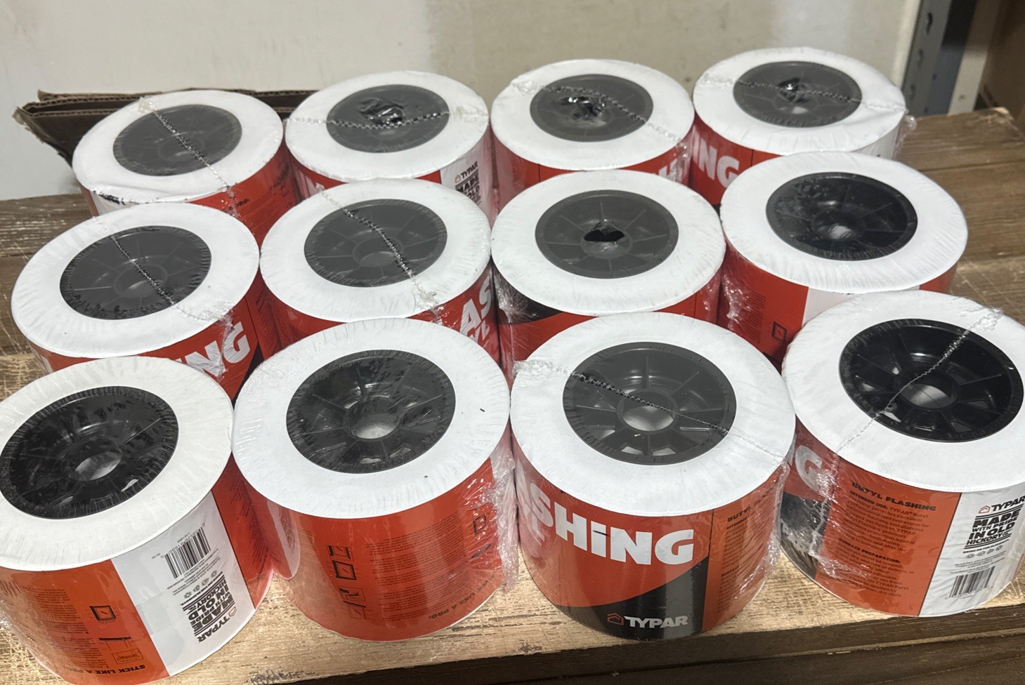 (12) Typar Flashing BUTYL 4 in x 75 ft roll / Peel & Stick