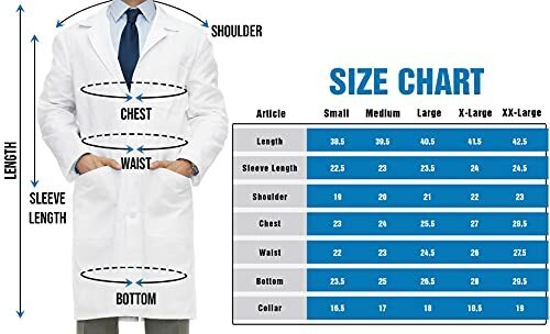 Professional Lab Coat for Men - Laboratory Coat Kick Pleat NY Threads