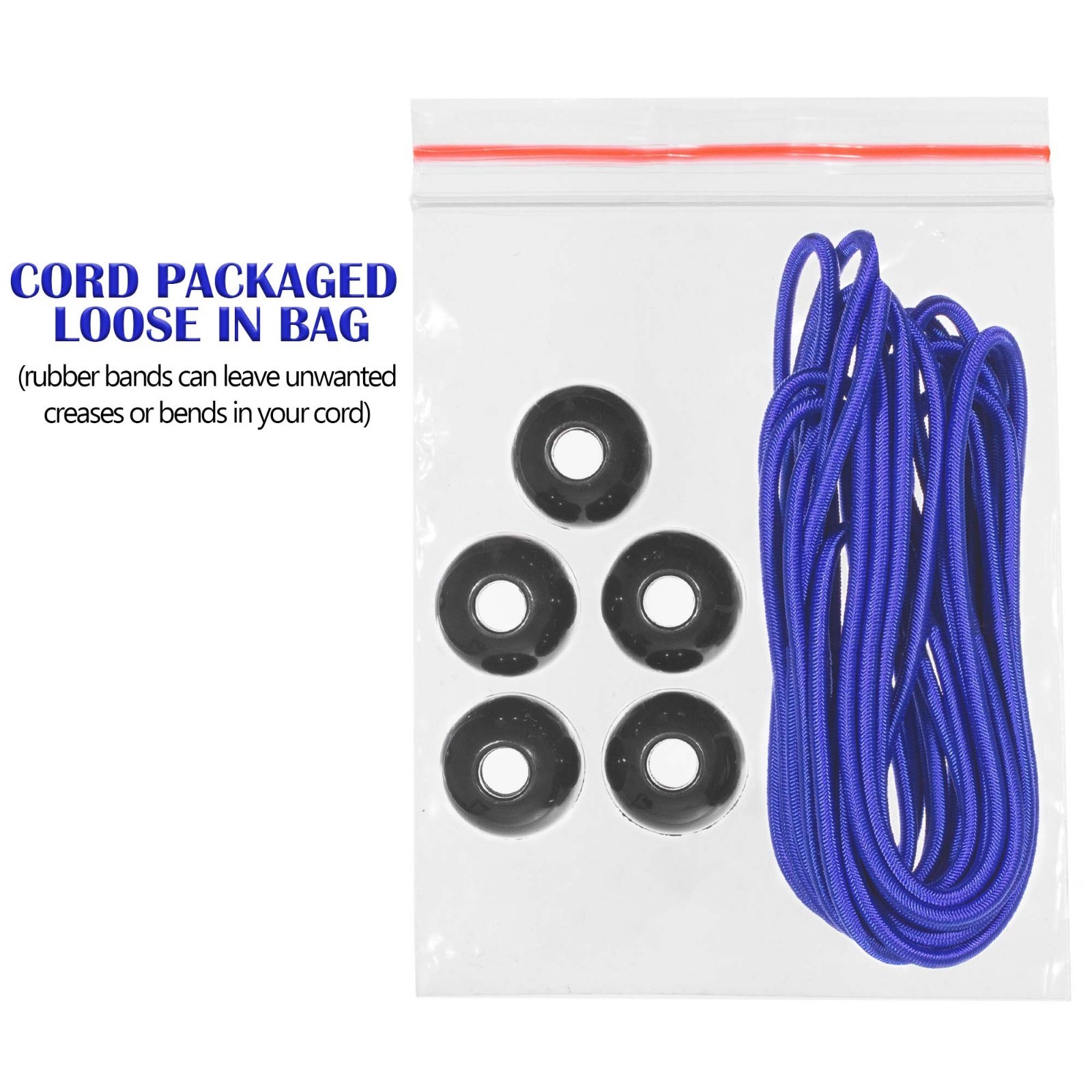 10 Ft 1/8-In Shock Cord with 5 Ball Bungee Cord Tie Down, Canopy Variety Color