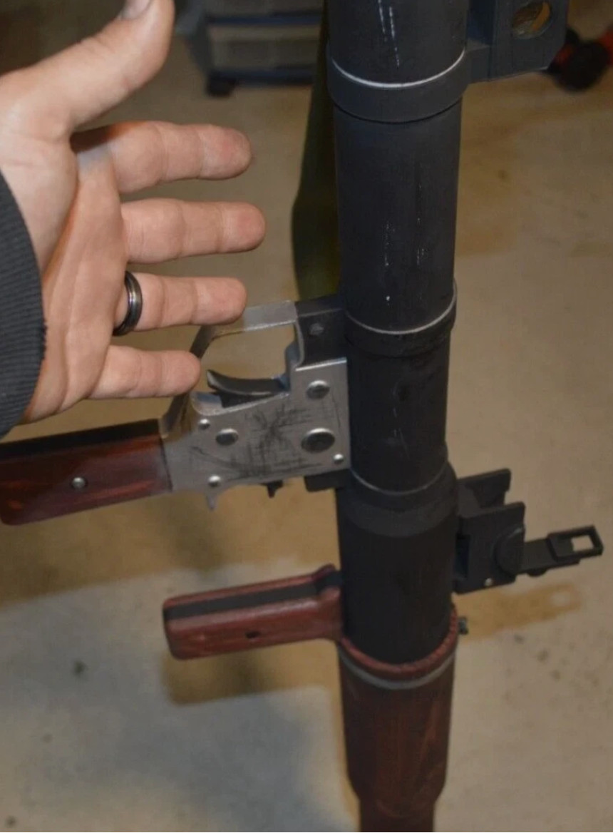 Full-Size RPG-7 Replica Prop – PVC Reinforced, Painted & Weathered orange tip