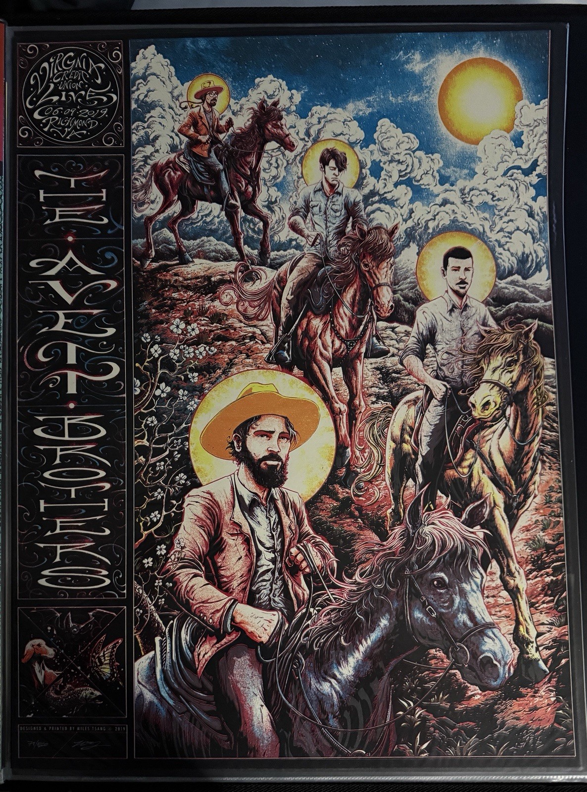 The Avett Brothers Richmond VA June 9th 2019 Show Poster