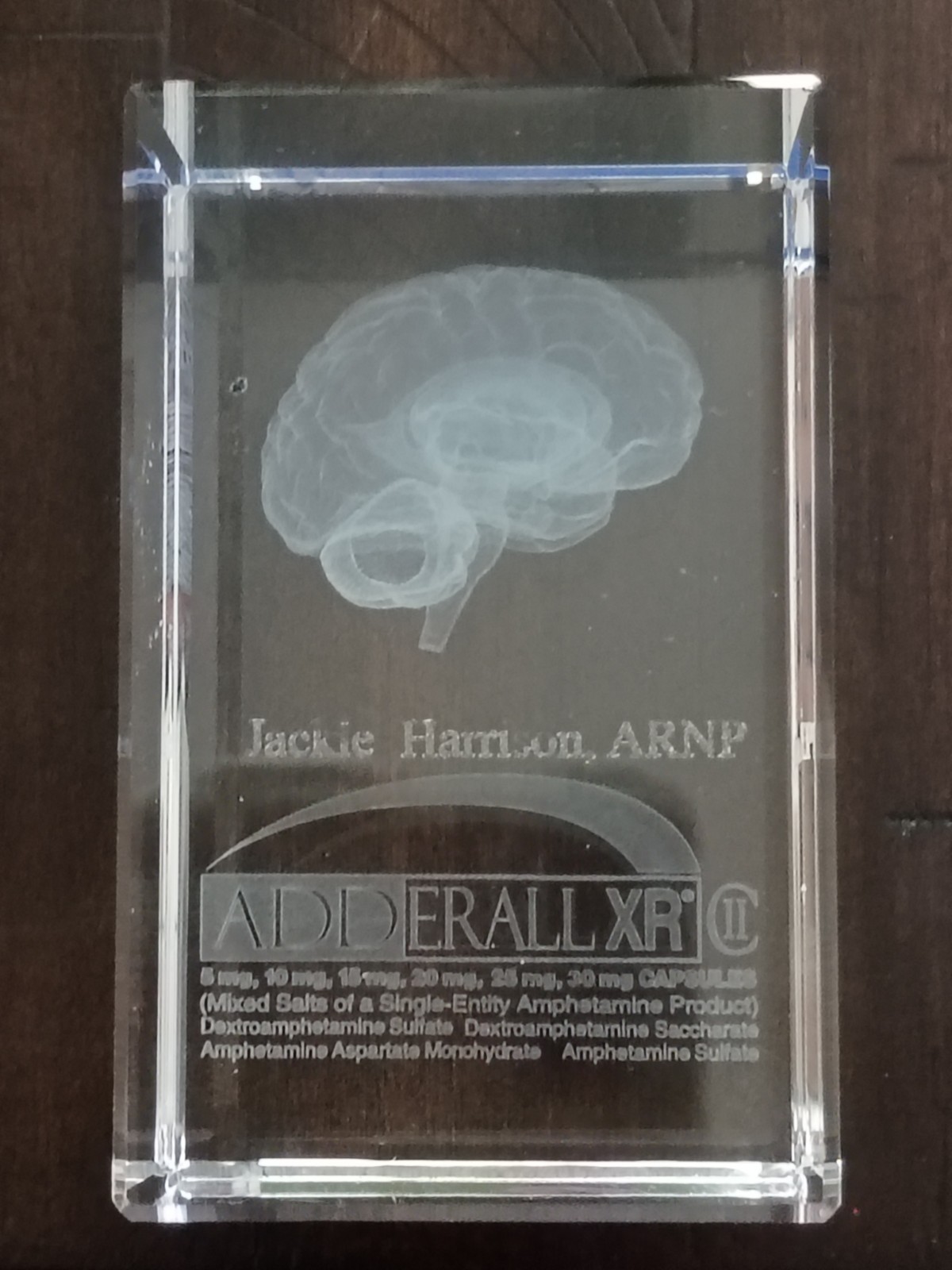Adderall XR Glass Paperweight~Pharmaceutical Doctor Promo--RARE