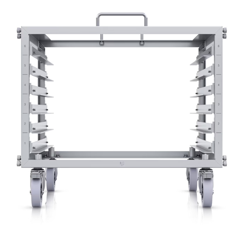 Ubiquiti Toolless Mini Rack 6U Open Frame Silver Steel U-Rack-6U-TL