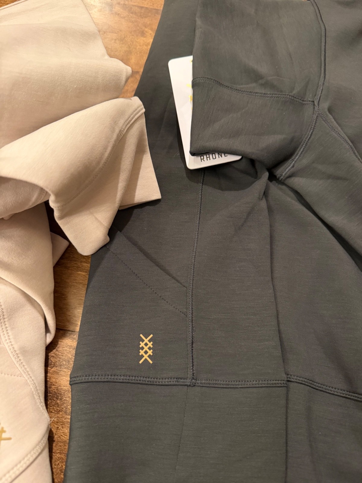 Rhone DreamGlow Full Zip Hoodie Casual Comfort Athleisure Sand Black - NEW NWT!