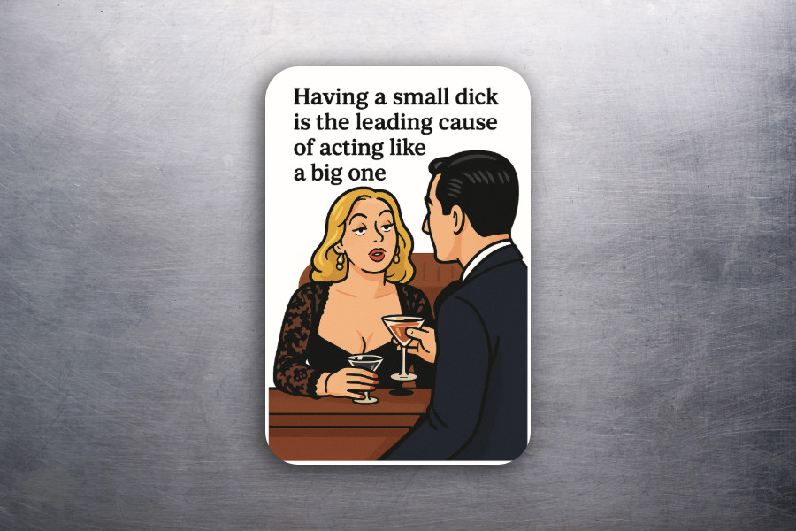 3x2 FUNNY Drinking Small Dick Locker Fridge Refrigerator Magnet (D.Romeo)
